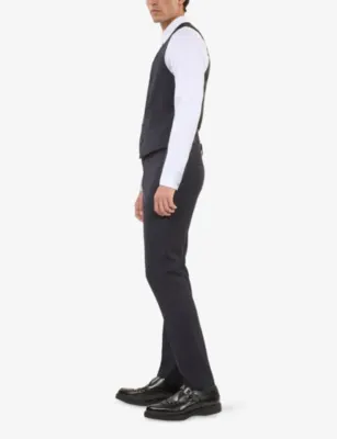 THE KOOPLES Tailored V-neck wool waistcoat detail 2