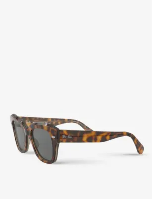 RAY-BAN RB2186 rectangular-frame sunglasses detail 3