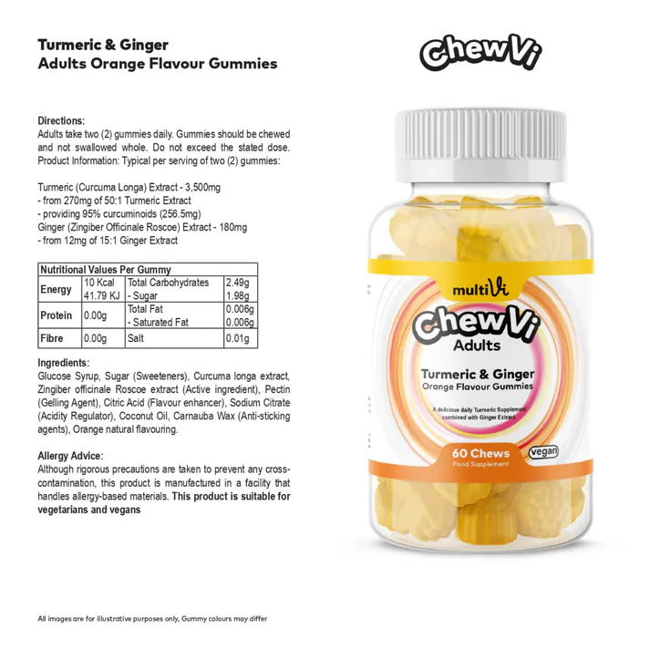 MultiVi Turmeric & Ginger Gummies, additional product view 2