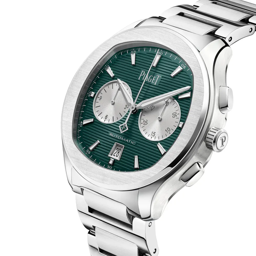 Piaget Polo Chronograph 42mm Mens Watch Green in Green, additional product view 2