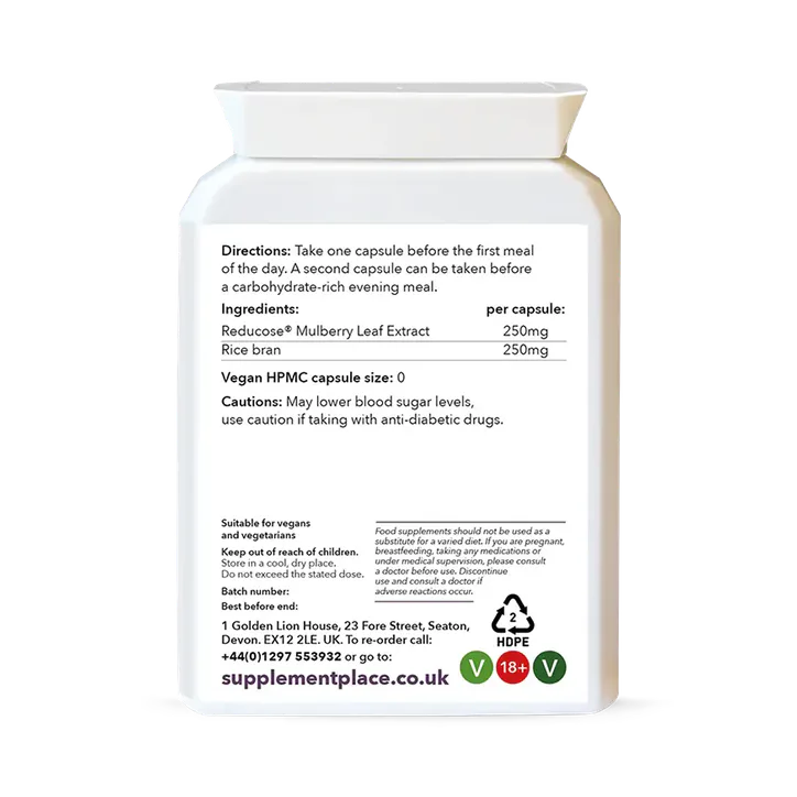 Supplement Place Reducos® Mulberry Leaf Extract 250mg | 30 Capsules detail 2