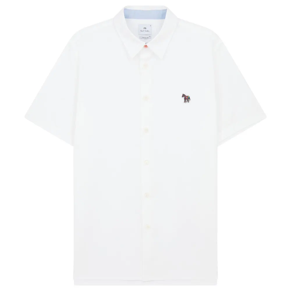 PS Paul Smith Men's Short-Sleeve Plain Shirt