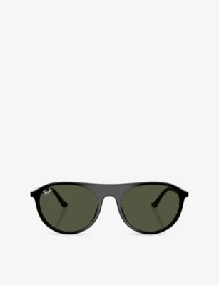 RAY-BAN RB2215 Square-Frame Acetate Sunglasses