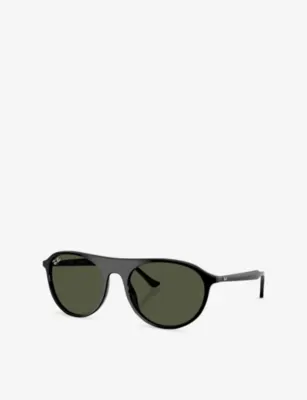 RAY-BAN RB2215 Square-Frame Acetate Sunglasses detail 2