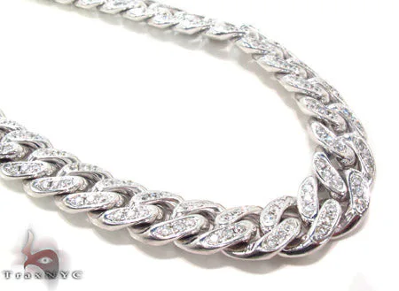 RINA - For Him FACTORY Prong Diamond Cuban Chain 32 Inches 13mm 33724 in Rose Gold – Chain