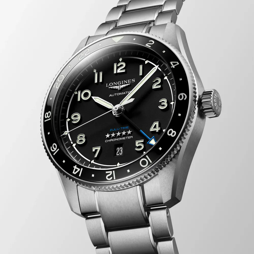 Longines Spirit Zulu Time “Pioneering time zones” 42mm detail 2