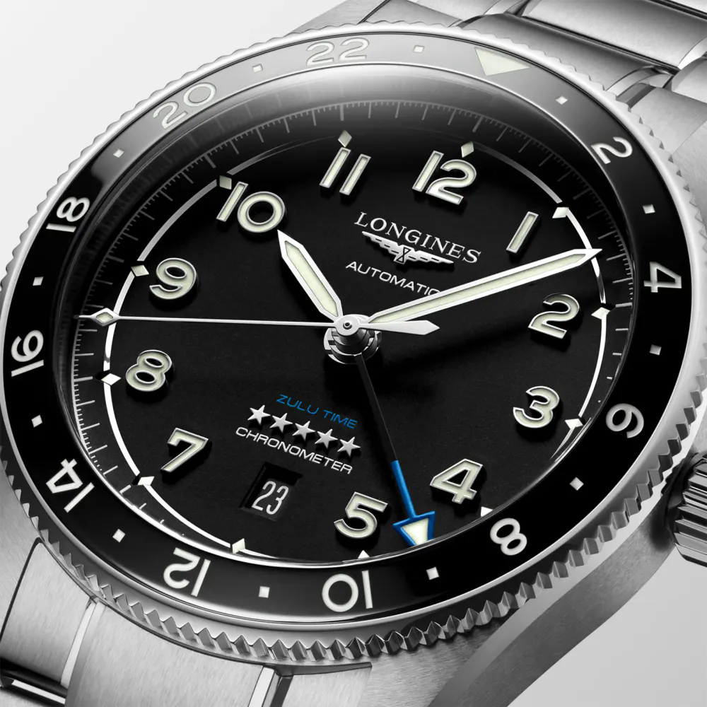 Longines Spirit Zulu Time “Pioneering time zones” 42mm detail 3