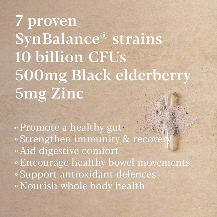 Higher Nature Pro-Immune - 10 Billion CFU Live Bacteria - 7 Strains with Elderberry 500mg & Zinc 5mg - 30 Vegan Capsules detail 3