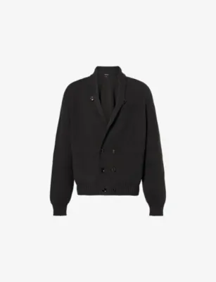 TOM FORD V-Neck Cashmere And Wool Blend Shawl Cardigan