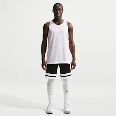 Nike Men's Dri-FIT 25.5cm (approx.) Game Classic Basketball Shorts - Black/White/Black/White
