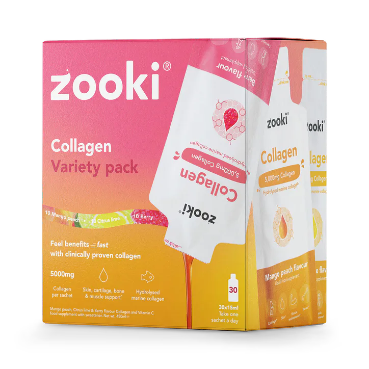 Zooki Marine Collagen 5,000mg Variety Pack 30 Sachets