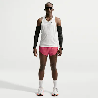 Nike AeroSwift Men's Dri-FIT ADV 5cm (approx.) Brief-Lined Running Shorts - Fusion Red/Black