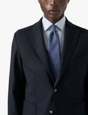 ETON Checked Contemporary-Fit Cotton-Twill Shirt detail 2