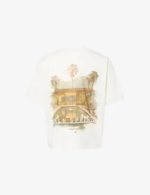 THE COUTURE CLUB Palm Springs Graphic Print Cotton-Jersey T-Shirt