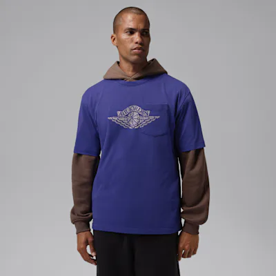 Jordan Flight Essentials Men's Pocket T-Shirt - Light Concord/Sail