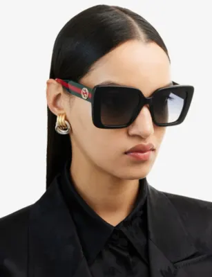 GUCCI GG1861S Square Acetate Sunglasses detail 2
