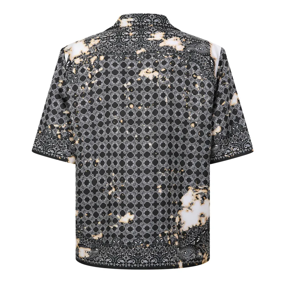 Amiri Men's Short Sleeve Relaxed Fit Bowling Shirt detail 2