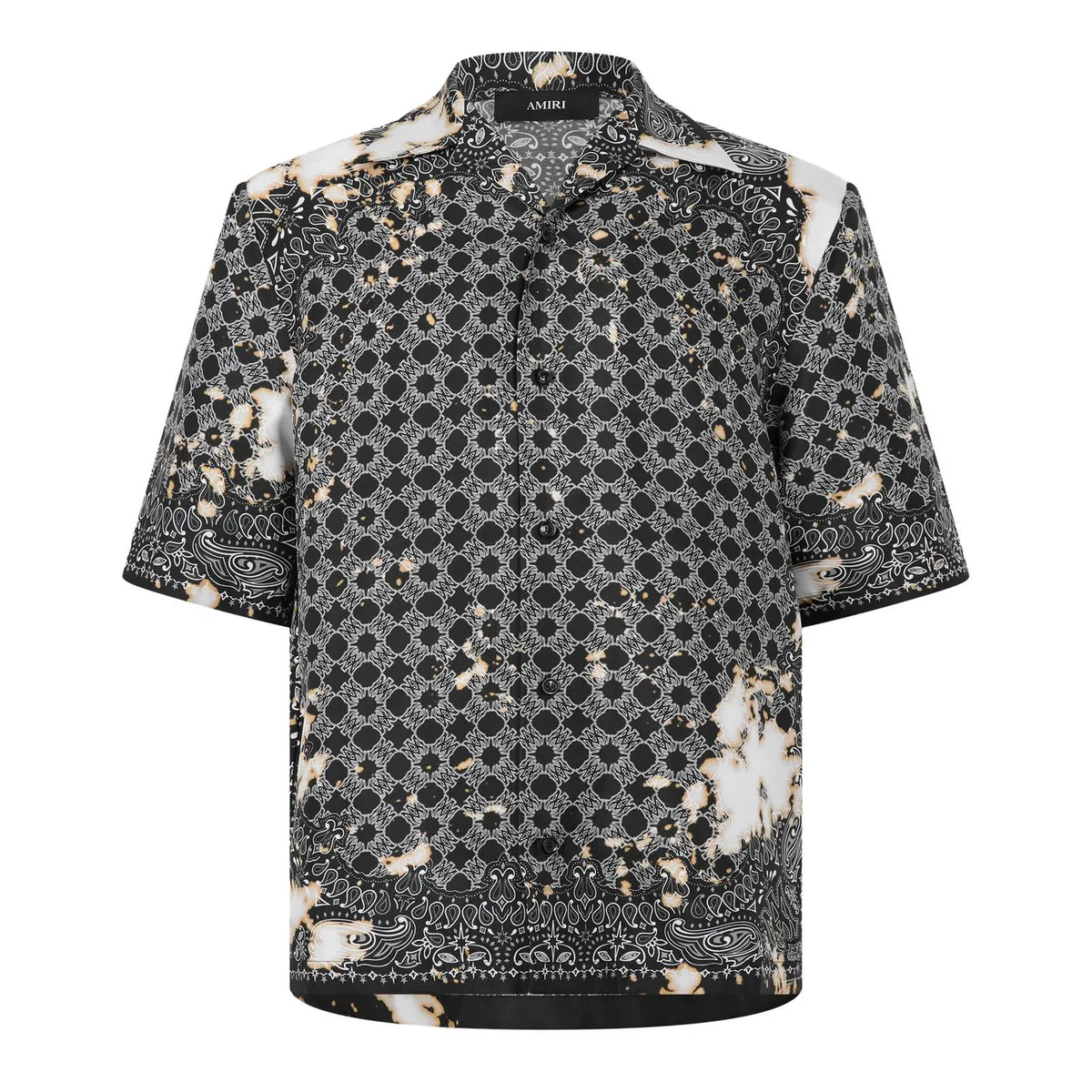 Amiri Men's Short Sleeve Relaxed Fit Bowling Shirt
