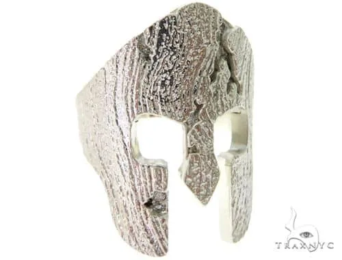 RINA - For Him FACTORY 14k White Gold Spartan Mask Diamond Ring 65078 in Rose Gold / 11 – Ring