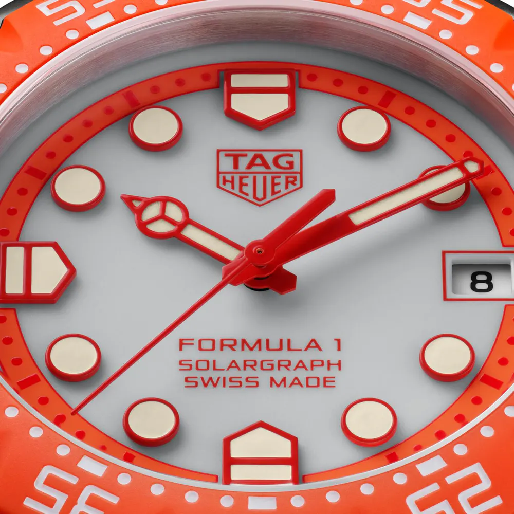 TAG Heuer Formula 1 Solargraph Zandvoort Quartz Limited Edition 38mm Unisex Watch detail 3