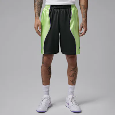 Jordan Sport Quai 54 Men's Dri-FIT Shorts - Off-Noir/Key Lime/Action Grape