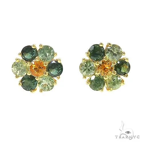 PIA - For Him GEMSTONES Jungle Sapphire Flower Earrings 67047 in Rose – Earrings