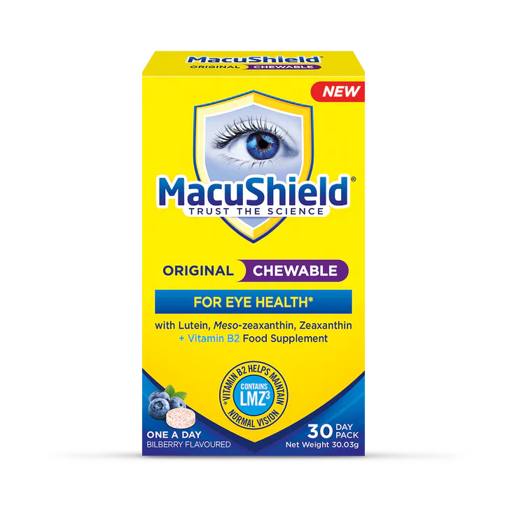MacuShield Original Formula Bilberry Flavour 30 Chewables