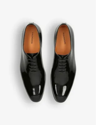 MAGNANNI Flex tonal-stitching leather oxford shoes - EUR 43.5 / 9.5 UK MEN in BLACK, additional product view 2