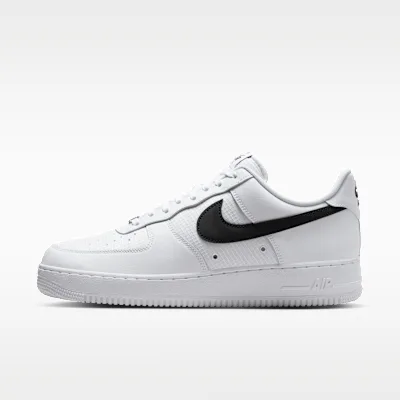 Nike Air Force 1 '07 LV8 Men's Shoes - White/White/Black