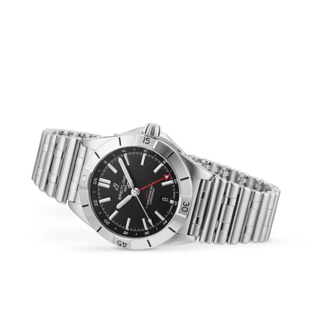 Breitling Chronomat Automatic GMT 40 Stainless Steel Watch detail 3