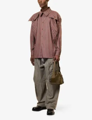 VIVIENNE WESTWOOD Broad Striped Cotton Shirt detail 2