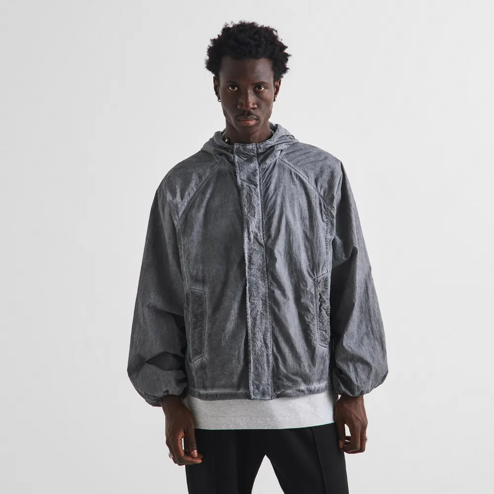 The Couture Club Men's Washed Windbreaker detail 3