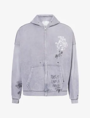 PALY HOLLYWOOD Carrying The Message Cotton-Blend Hoody - M/L