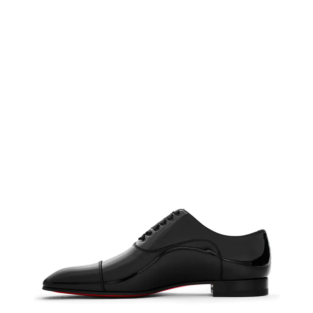 Christian Louboutin Men's Leather-Style Greggo Lace-Up Shoes detail 3