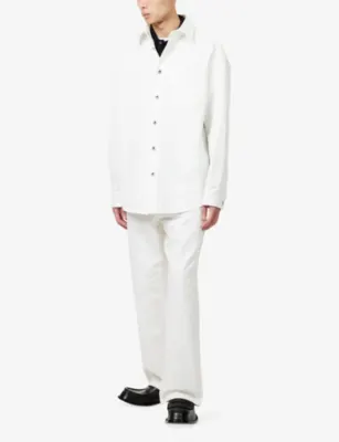 LOEWE Anagram-Embroidered Cotton Overshirt detail 2