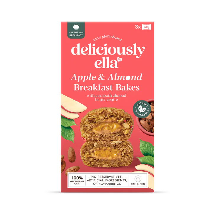 Deliciously Ella Apple & Almond Breakfast Bakes 3x 50g