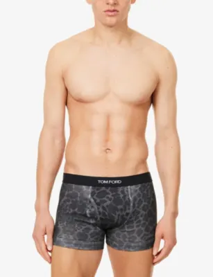 TOM FORD Cheetah-Print Stretch-Cotton Boxer Briefs detail 2