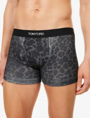 TOM FORD Cheetah-Print Stretch-Cotton Boxer Briefs detail 3