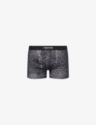 TOM FORD Cheetah-Print Stretch-Cotton Boxer Briefs