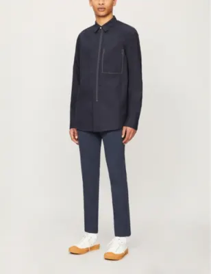 PAIGE Stafford slim-fit tapered stretch-jersey trousers detail 3