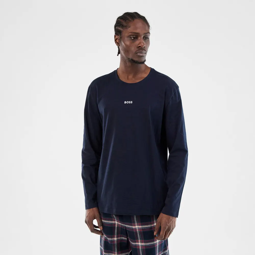 Boss Men's Holiday Set Cotton Long Sleeve Pyjama Set detail 3