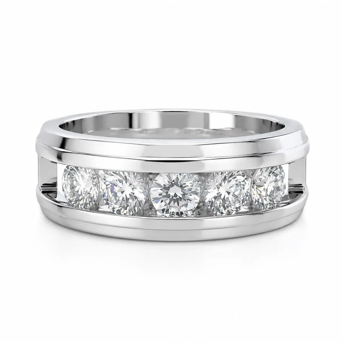 RINA - For Him FACTORY Colossal Ring 8566 in White Gold / 8 – Ring