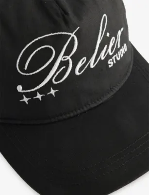BELIER Studio Logo-Embroidered Cotton Cap detail 2