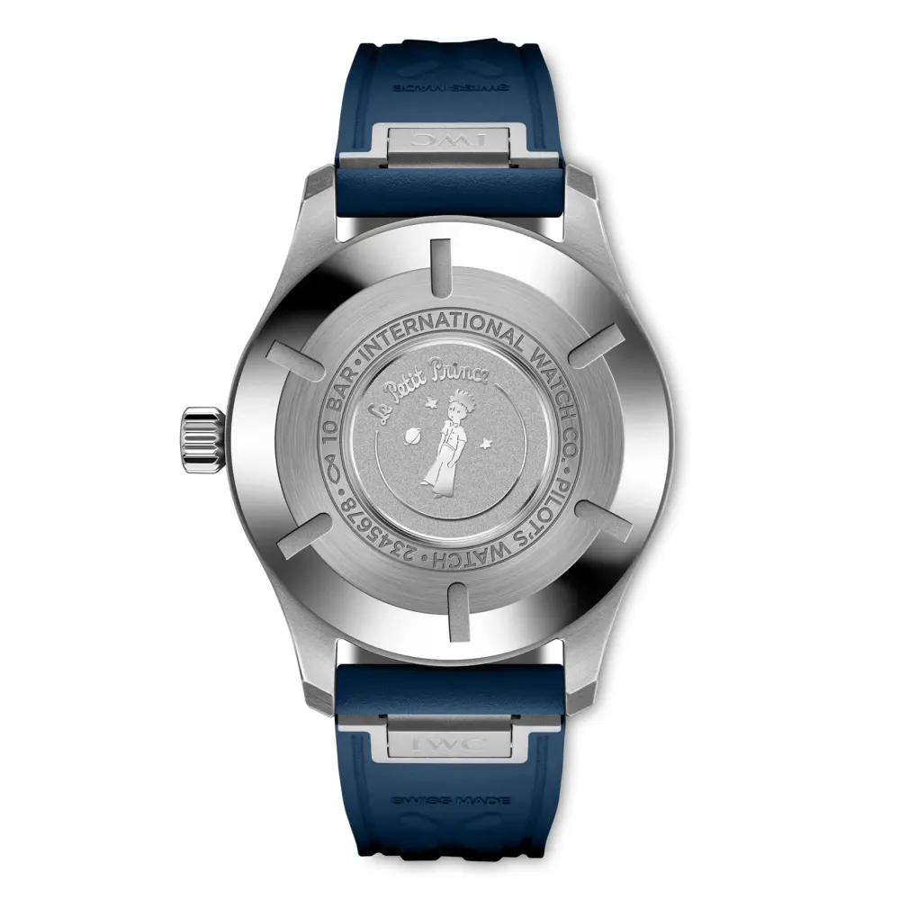 IWC Pilot Mark XX Le Petit Prince 40mm Mens Watch Blue detail 2