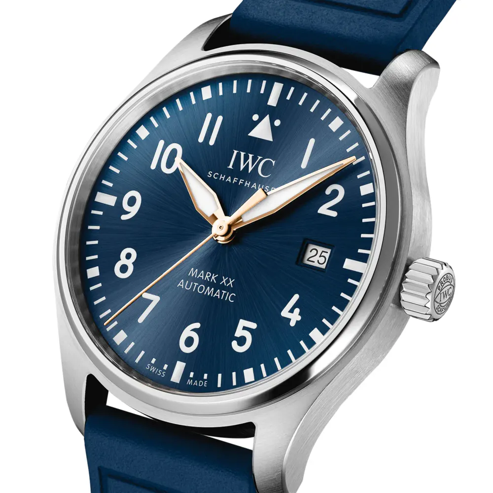 IWC Pilot Mark XX Le Petit Prince 40mm Mens Watch Blue detail 3