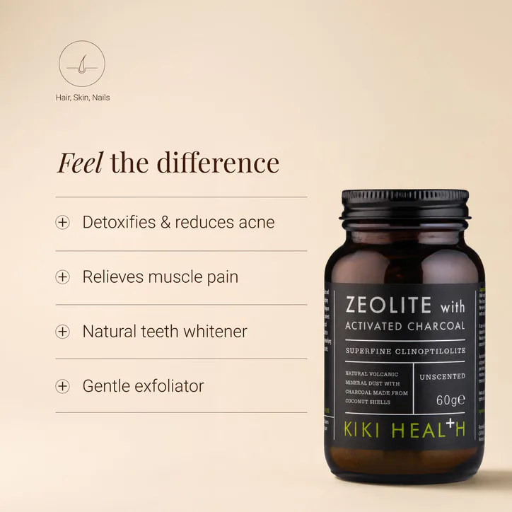 KIKI HEALTH Zeolite With Activated Charcoal Powder - 60g detail 2
