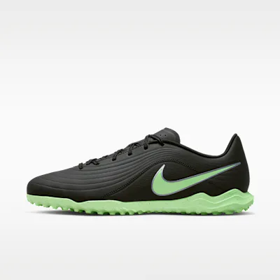 Nike Tiempo Maestro Club Turf Low-Top Football Boots - Black/Black/Illusion Green