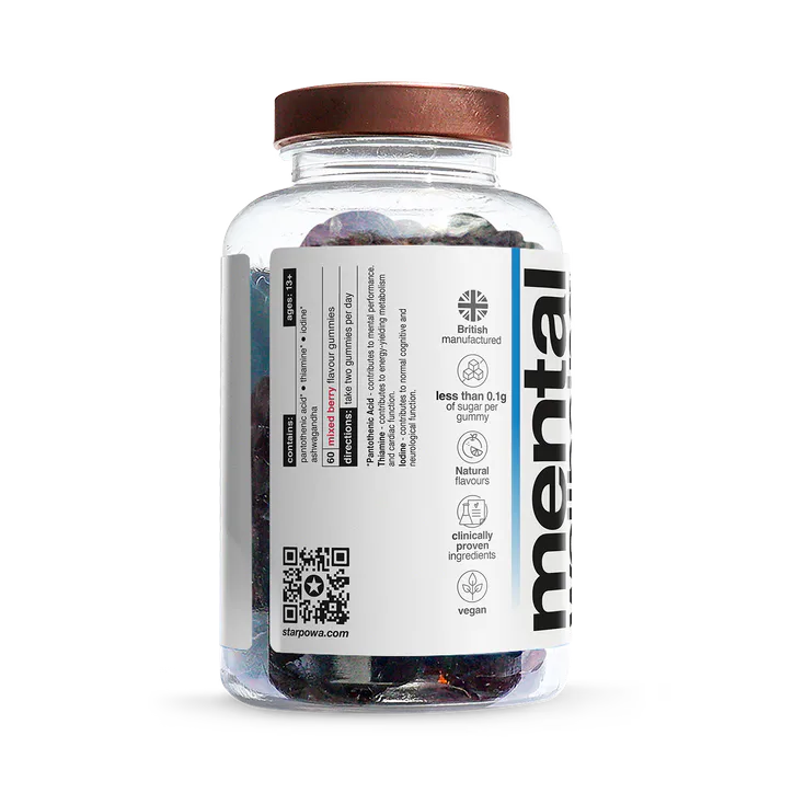 Starpowa Wellbeing Ashwagandha 500mg 60 Vegan Gummies, additional product view 3