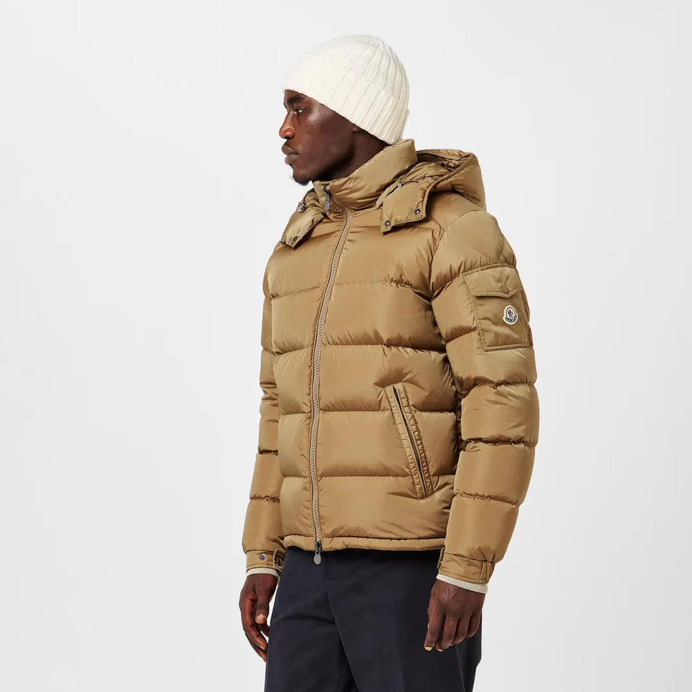Moncler Men's Maya Down Long Sleeve Short Puffer Jacket detail 3