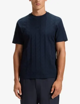 BOSS Logo-Embroidered Short-Sleeve Cotton T-Shirt detail 3